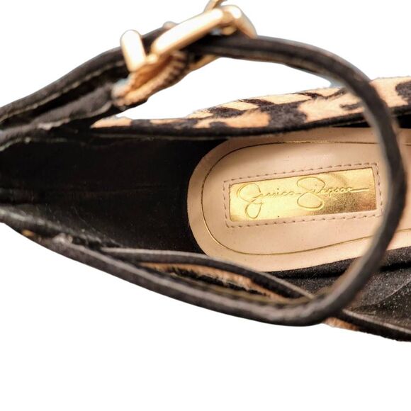 Heels High Platform Animal Pattern Leopard Zebra Genuine Cow Hair Sexy Shoes - Picture 6 of 12